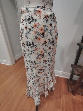 Free People | Edge Floral Side Tie Maxi Skirt